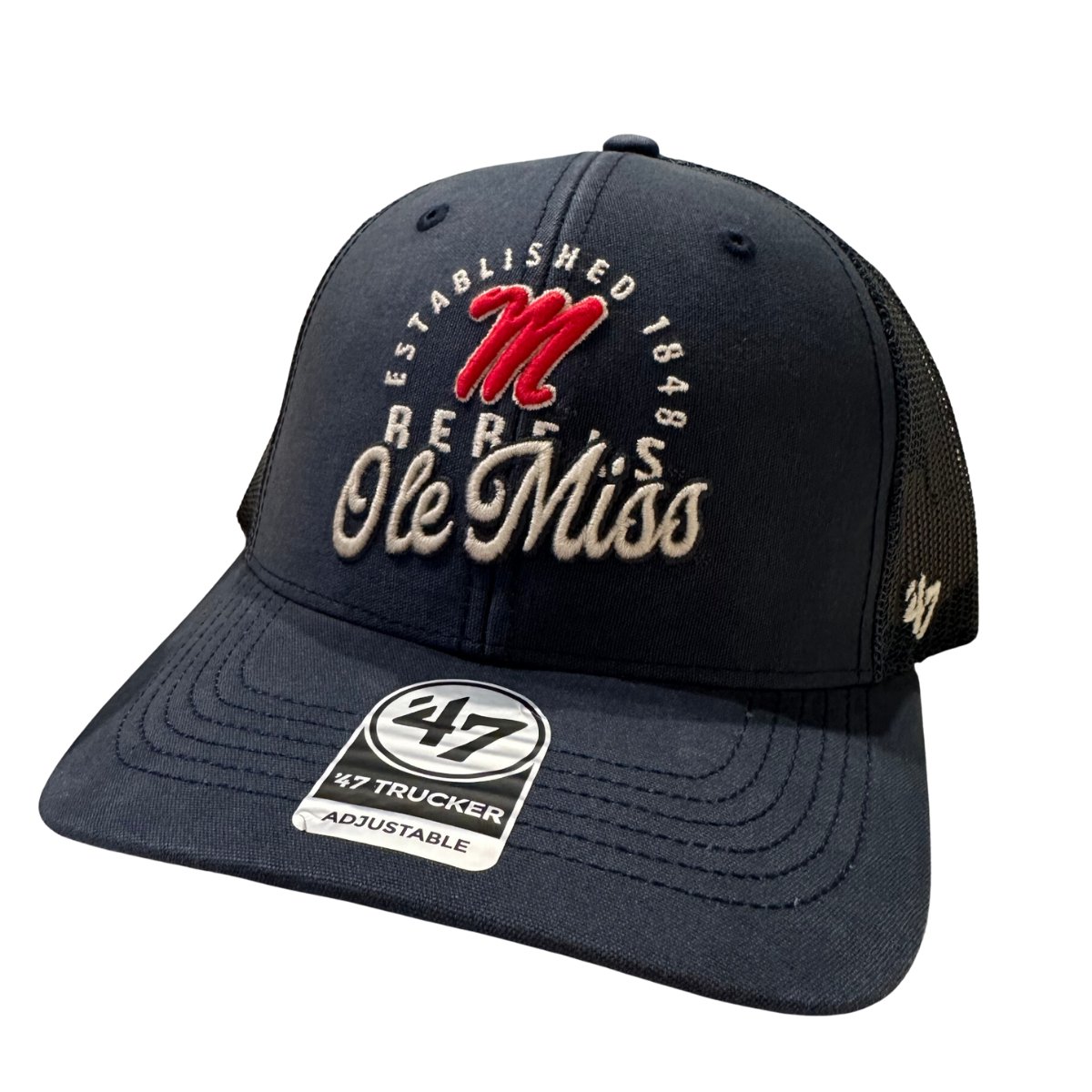 Ole Miss 47 Brand Pitstop Trucker Hat - Shop B - Unlimited - caps adjustable