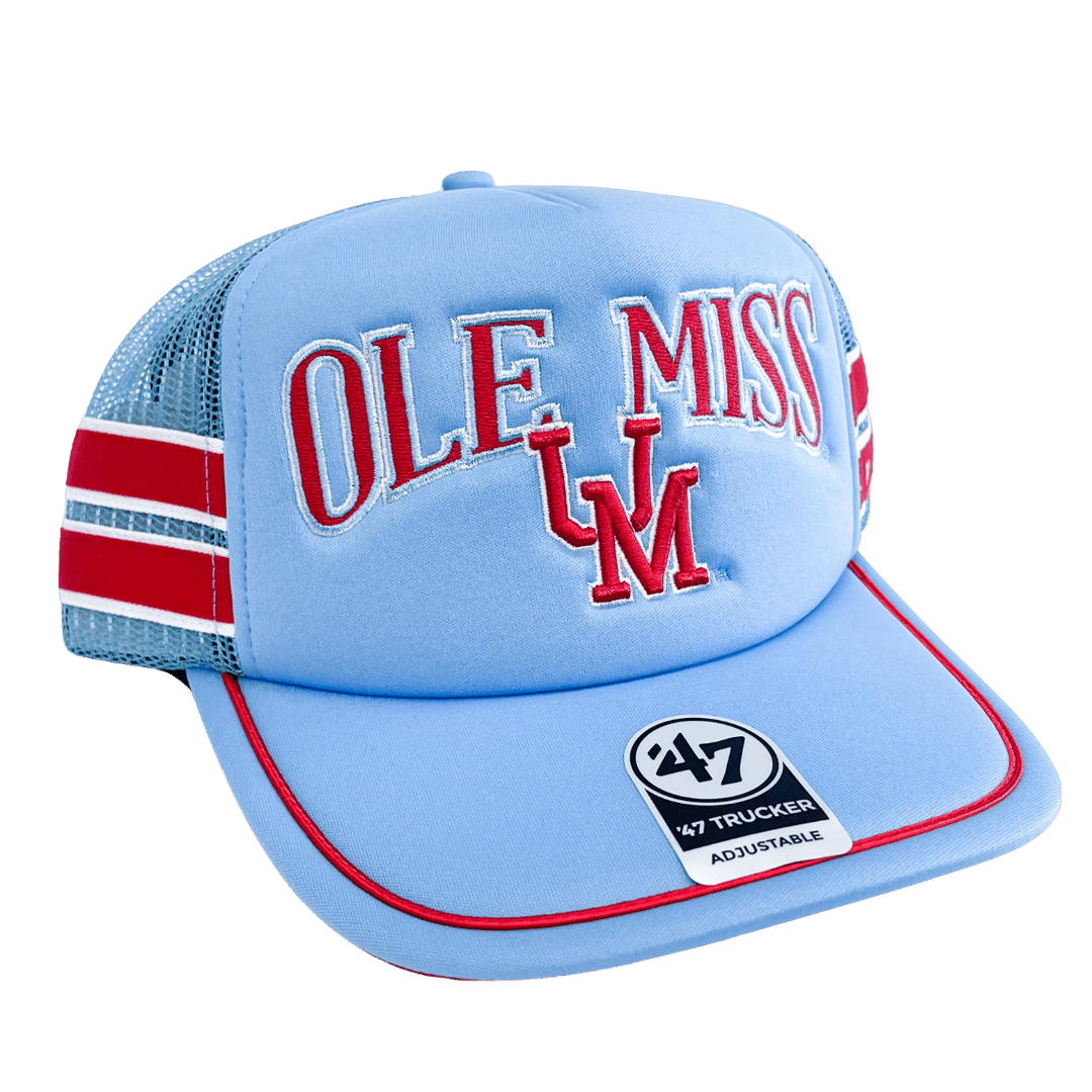Ole Miss 47 Brand Sideband Trucker Hat - Shop B - Unlimited - caps adjustable