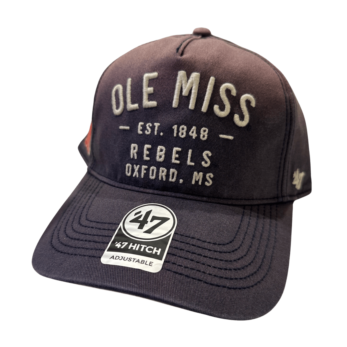 Ole Miss 47 Brand Washed Hitch Hat - Shop B - Unlimited - caps adjustable