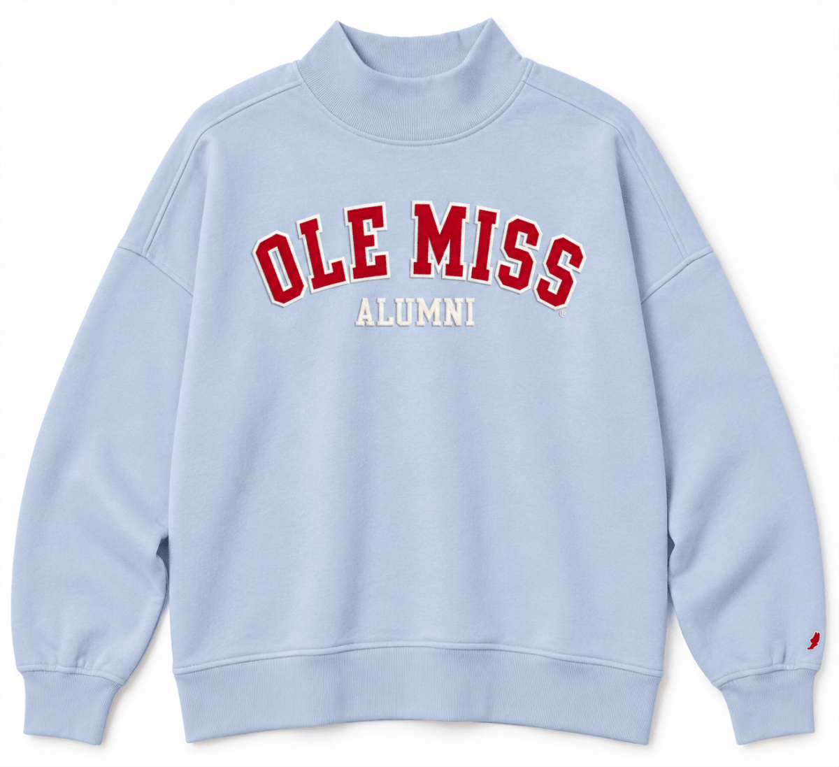 Ole Miss Alumni Mock Neck Sweatshirt - Game Day Apparel - Sweatshirts