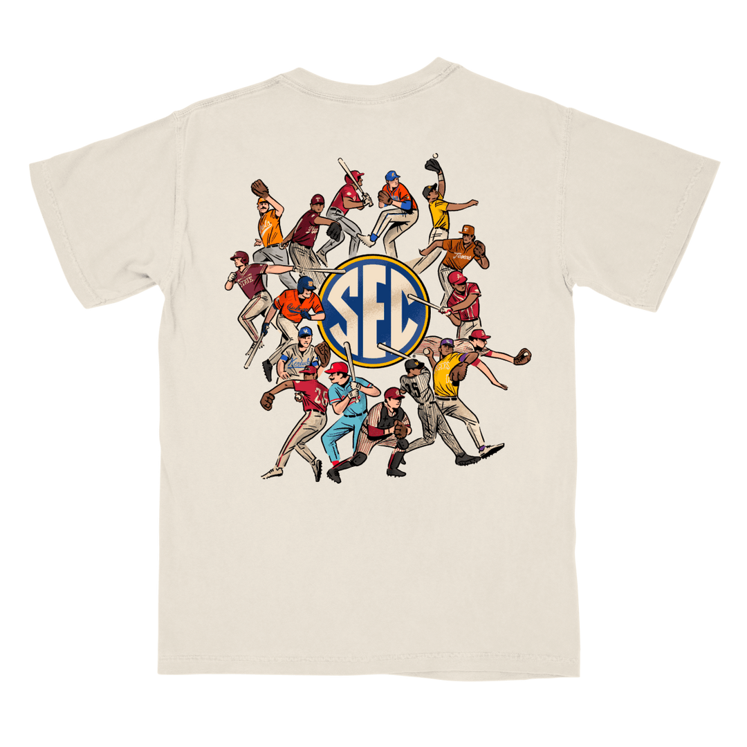 Ole Miss Around the SEC Baseball T-Shirt - Shop B - Unlimited - 
