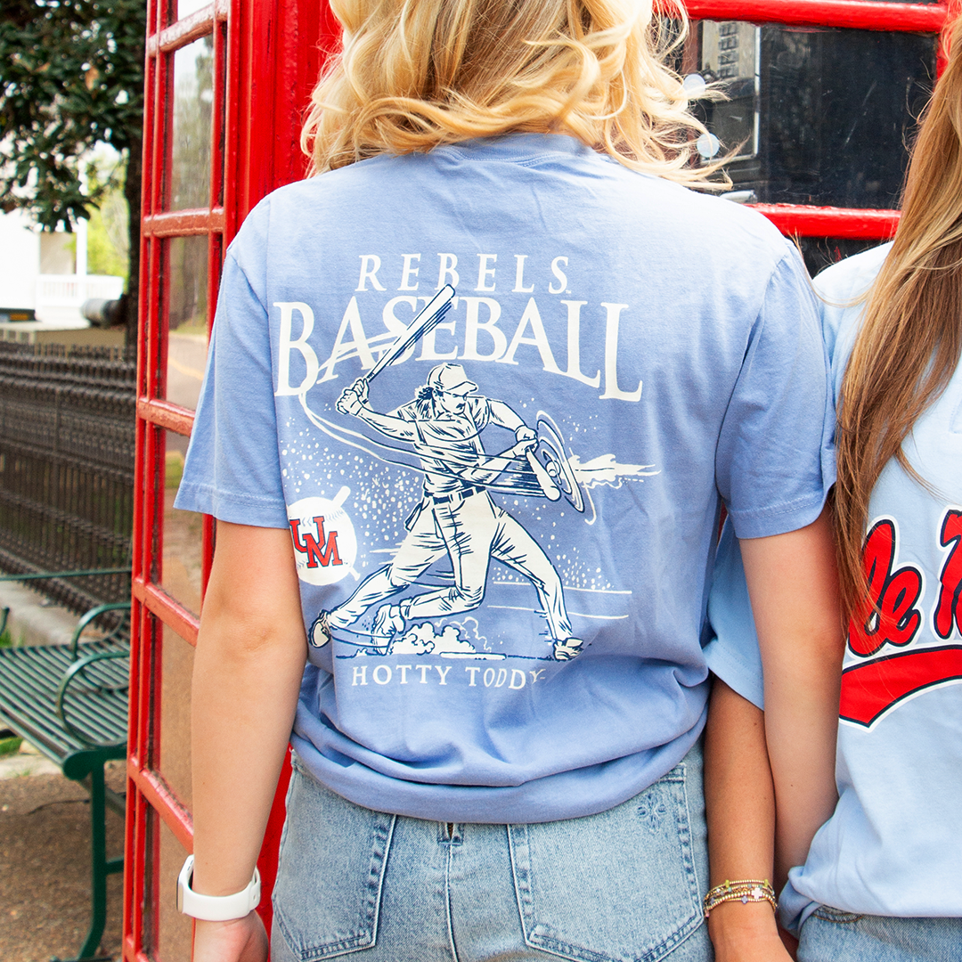 Ole Miss Baseball On The Screws T-Shirt - Game Day Apparel - 