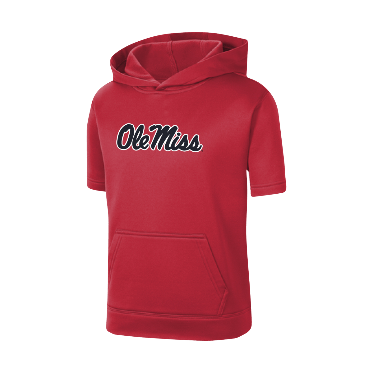 Ole Miss Baseball Youth Short Sleeve Hoodie - Shop B - Unlimited - youth toddler