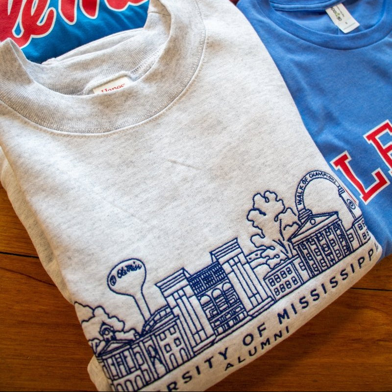 Ole Miss Campus Embroidered Alumni Sweatshirt - Shop B - Unlimited - men fleece