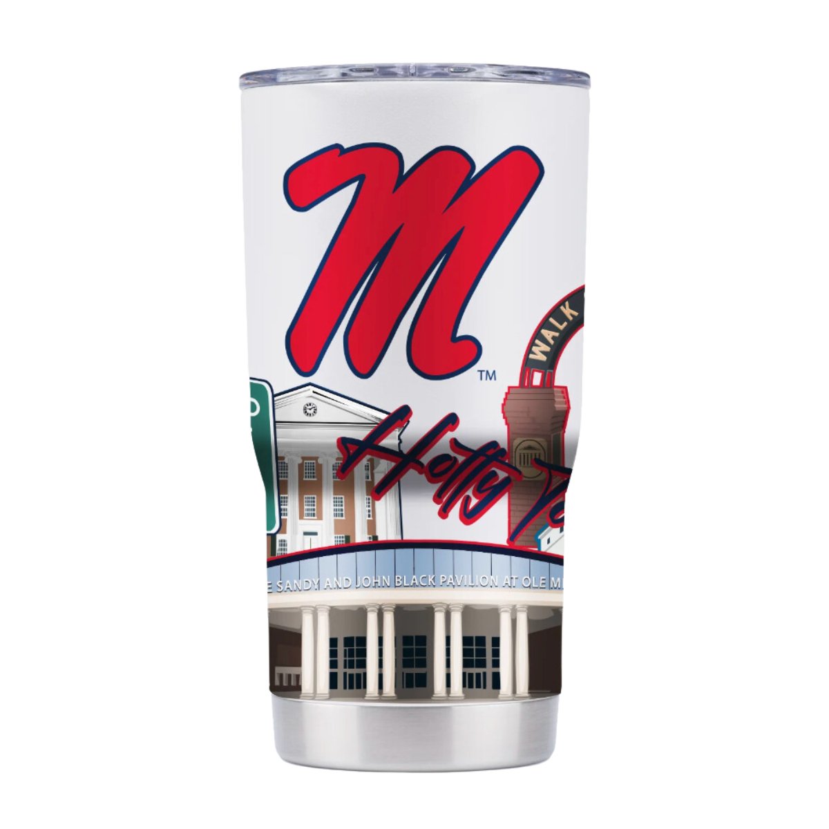 Ole Miss Campus Icons Tumbler - Shop B - Unlimited - novelty drinkware