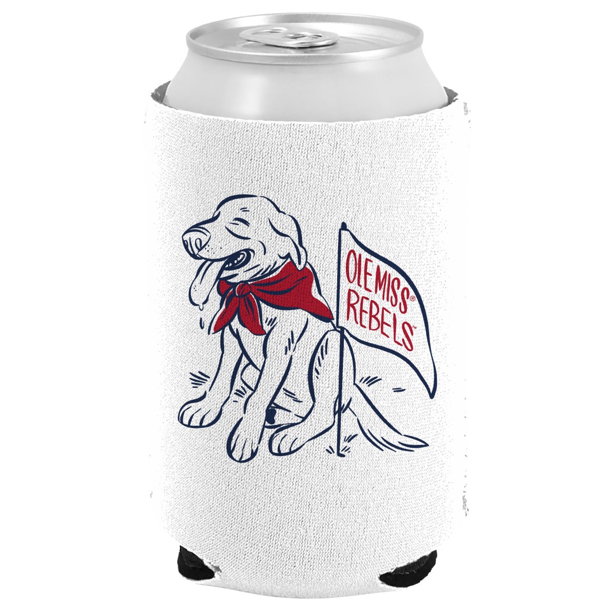 Ole Miss Cartoon Mascot Can Cooler - Shop B - Unlimited - novelty drinkware