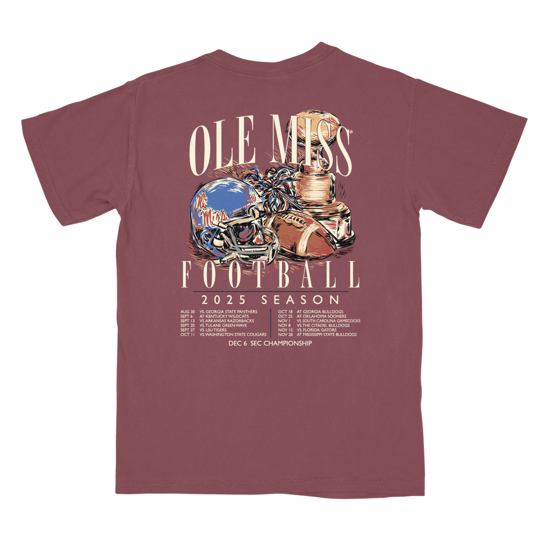 Ole Miss Football 2025 Schedule T-Shirt - Shop B - Unlimited - 