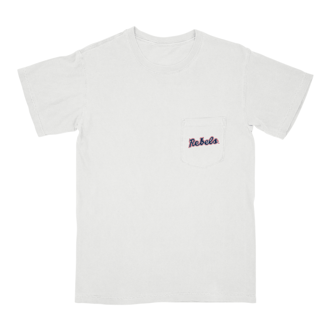 Ole Miss Free Fly Men's Bamboo Flex Rebels Pocket Tee - Shop B - Unlimited - men tee