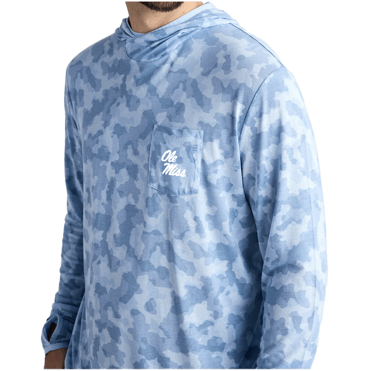Ole Miss Free Fly Men's Bamboo Lightweight Classic Logo Hoodie - Shop B-Unlimited