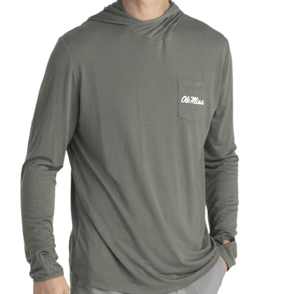 Ole Miss Free Fly Men's Bamboo Lightweight Hoodie - Shop B - Unlimited - 