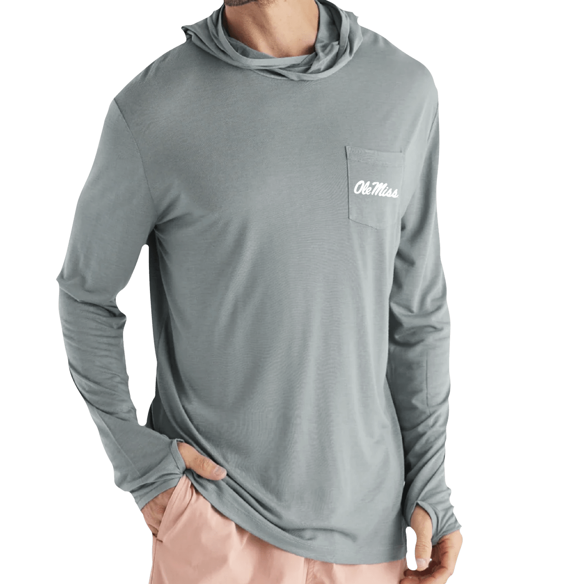 Ole Miss Free Fly Men's Bamboo Lightweight Hoodie - Shop B - Unlimited - 