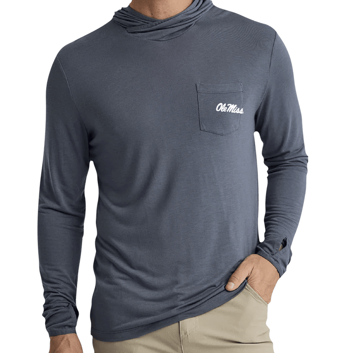 Ole Miss Free Fly Men's Bamboo Lightweight Hoodie - Shop B - Unlimited - 