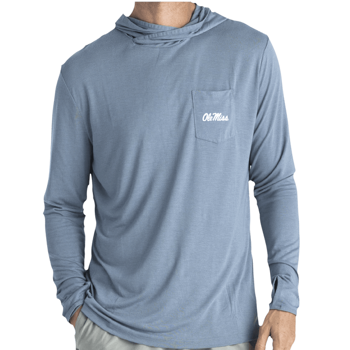 Ole Miss Free Fly Men's Bamboo Lightweight Hoodie - Shop B - Unlimited - 