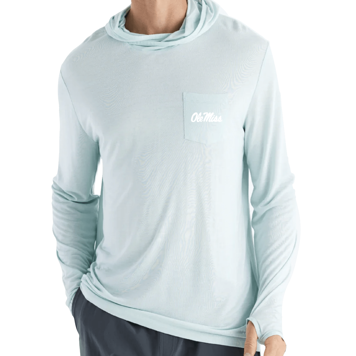 Ole Miss Free Fly Men's Bamboo Lightweight Hoodie - Shop B - Unlimited - 