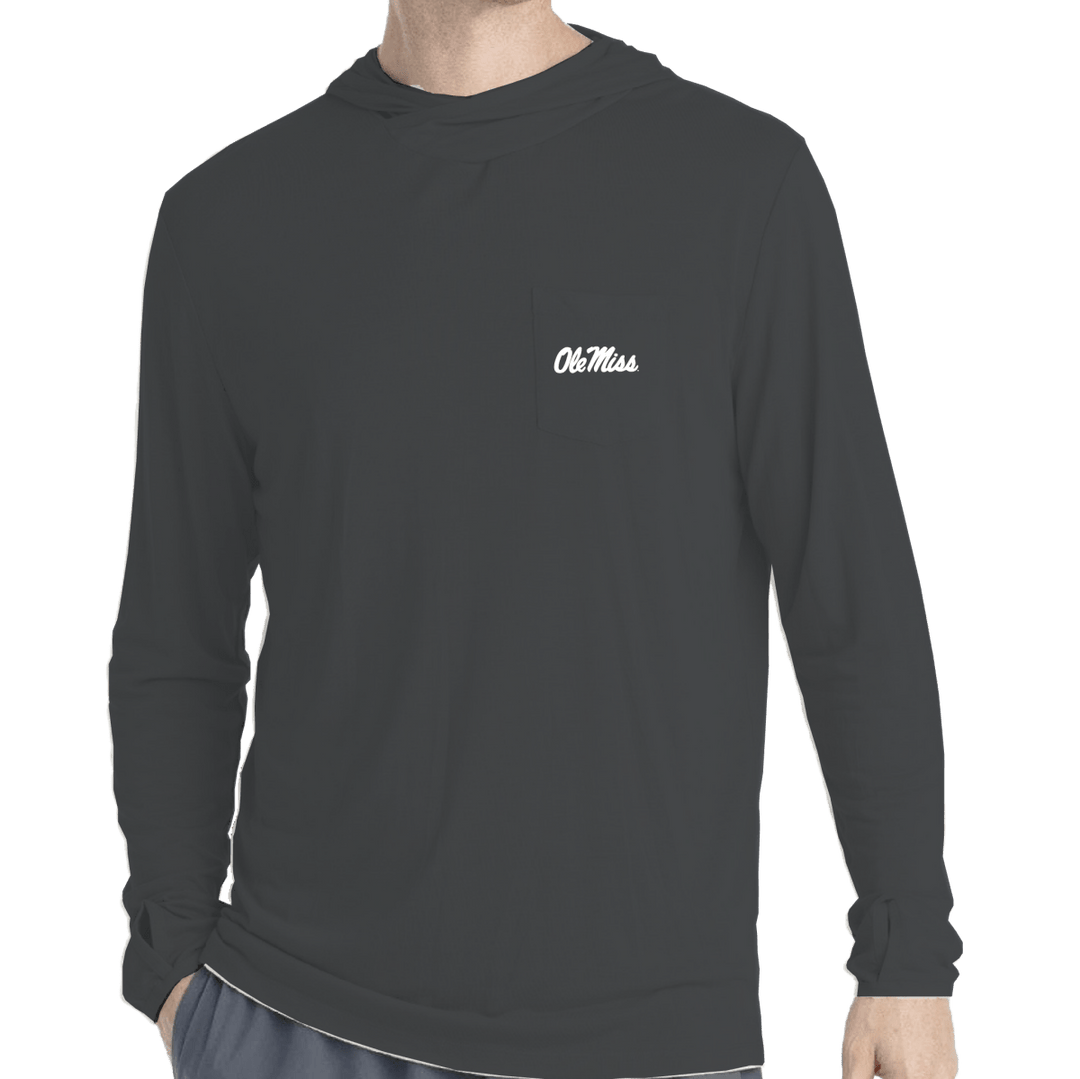 Ole Miss Free Fly Men's Bamboo Lightweight Hoodie - Shop B - Unlimited - 