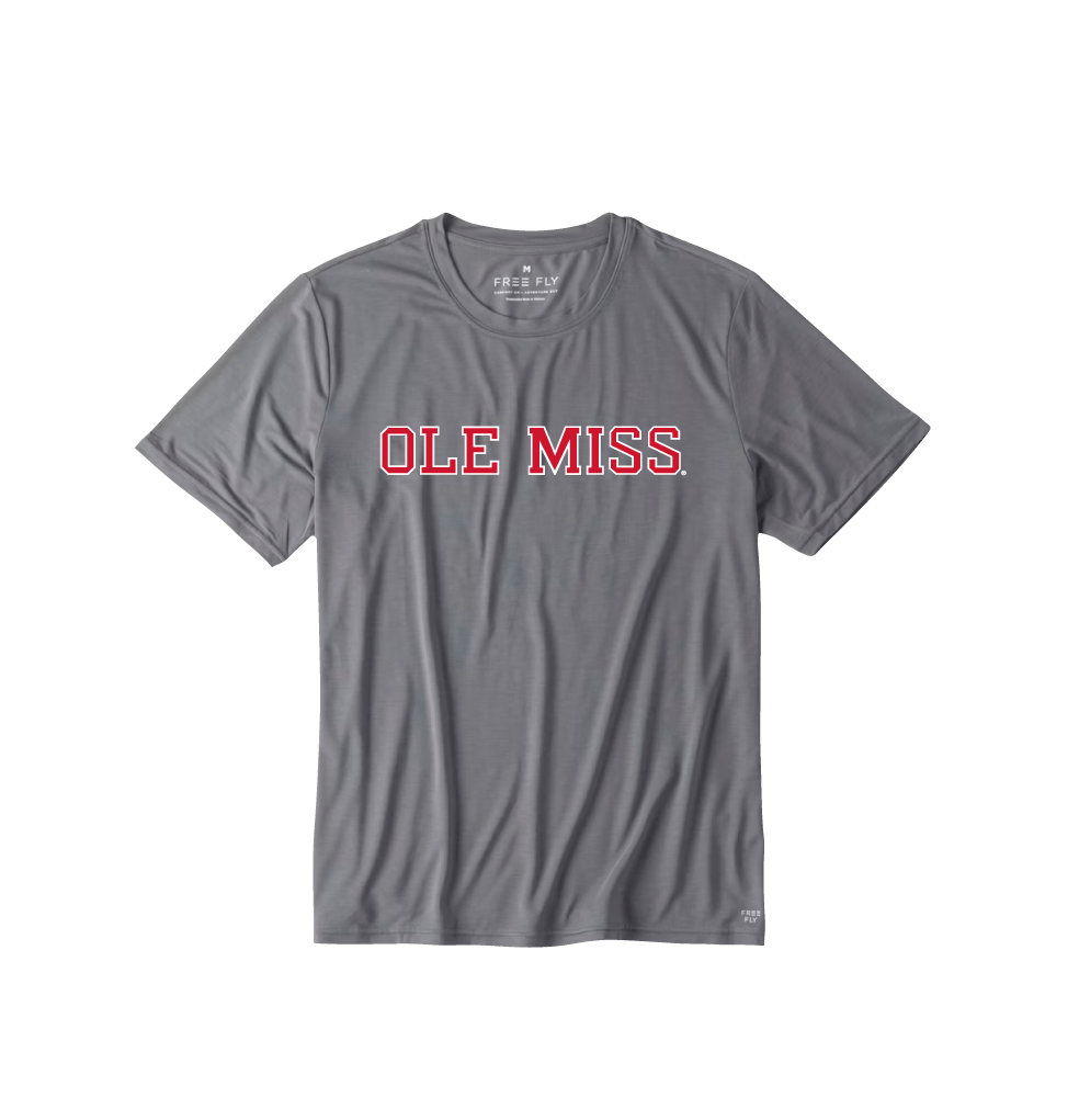 Ole Miss Free Fly Men's Elevate Lightweight Tee - Shop B - Unlimited - men tee