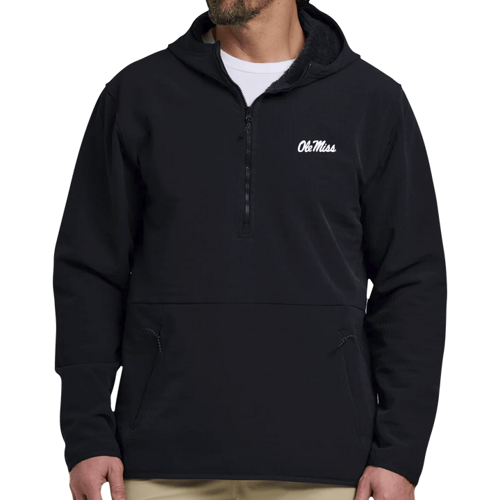 Ole Miss Free Fly Men's Gridback Fleece Anorak Hoodie - Shop B - Unlimited - 