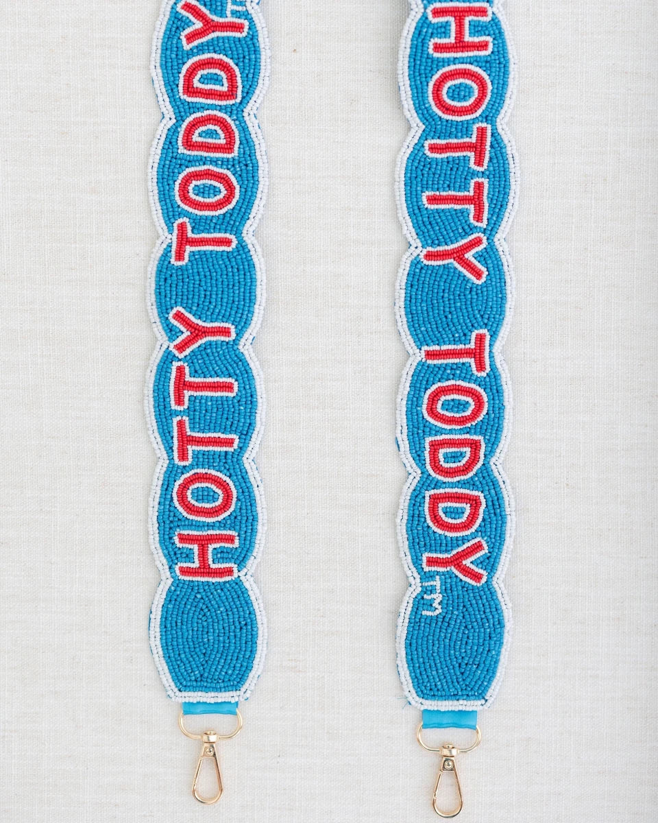 Ole Miss Fully Beaded Scalloped Purse Strap - Game Day Apparel - Purse Straps