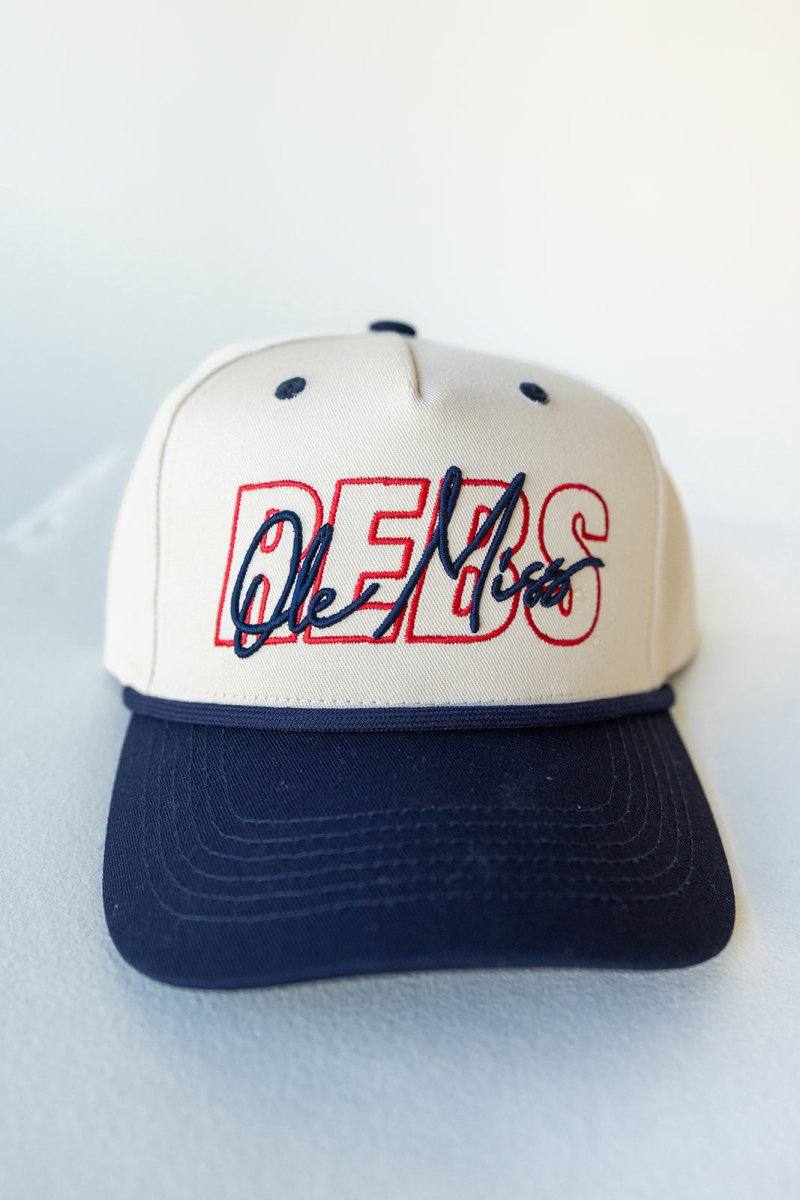 Ole Miss Gerald Script Trucker Hat - Shop B - Unlimited - 
