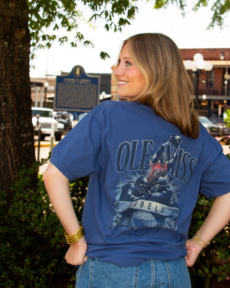 Ole Miss Gridiron Hero T-Shirt - Game Day Apparel - T-Shirts