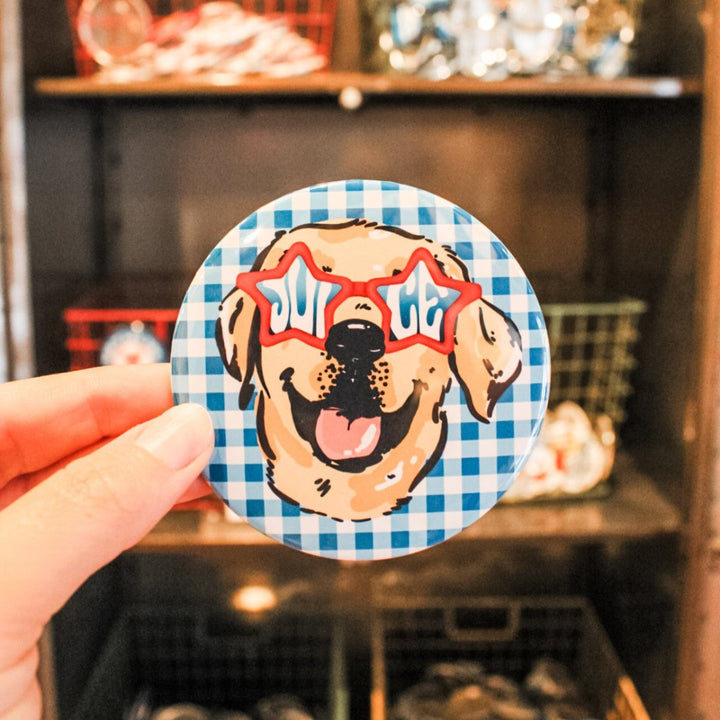 Ole Miss Happy Mascot Button - Shop B - Unlimited - novelty pin
