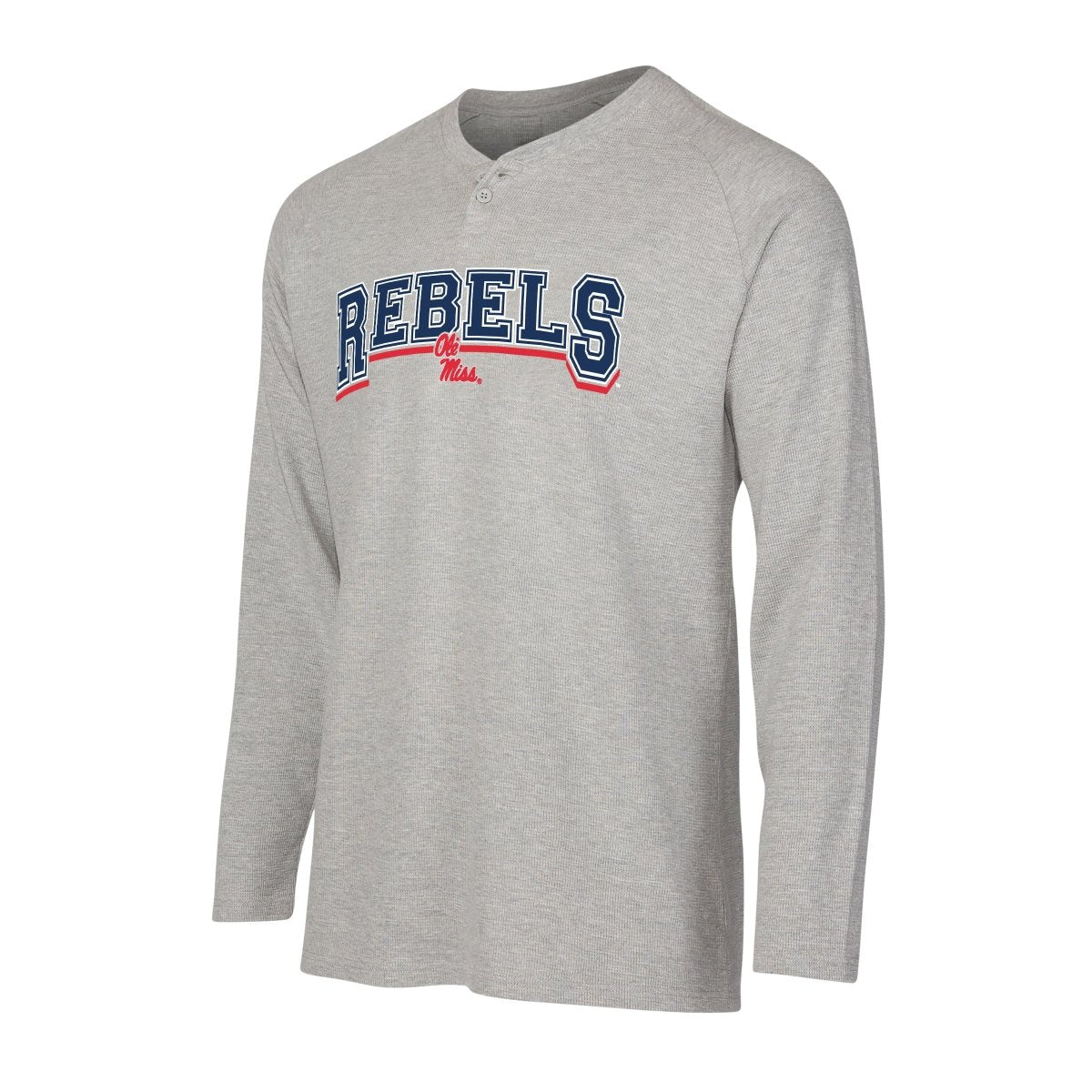 Ole Miss Hawthorn Long Sleeve Henley Top - Shop B - Unlimited - 