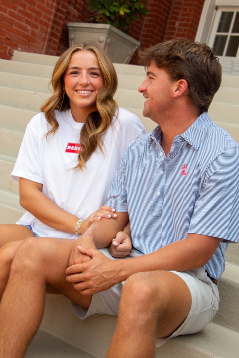 Ole Miss Helmet Script Criquet Performance Sport Range Polo - Game Day Apparel - Polo