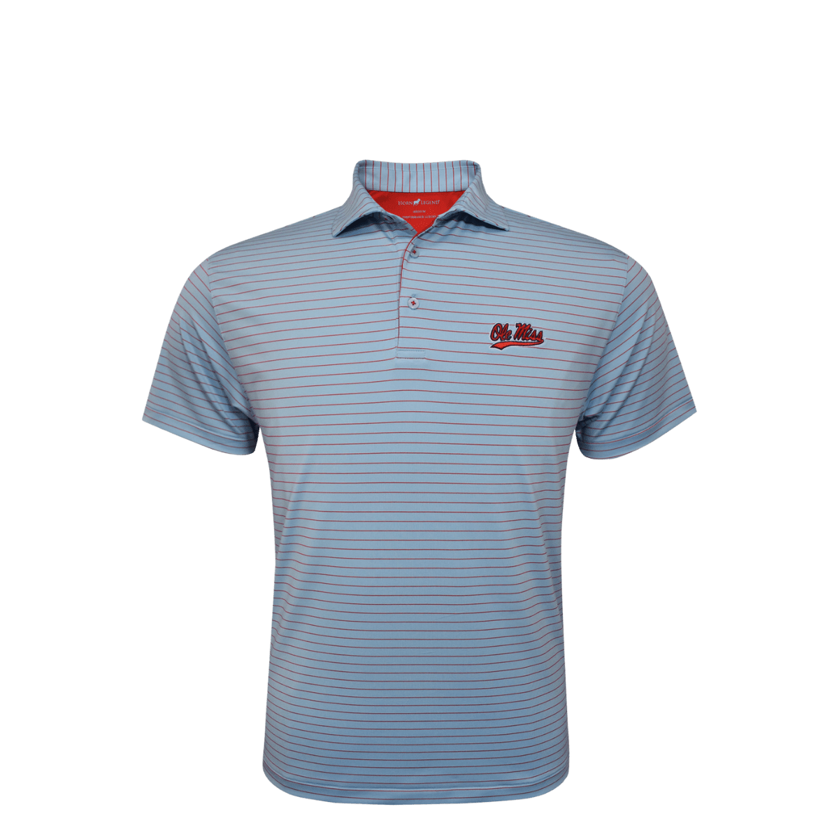 Ole Miss Horn Legend Even Stripe Polo - Shop B - Unlimited - men resort