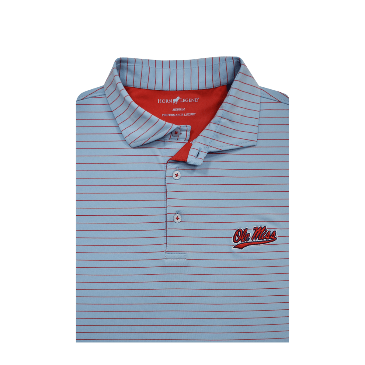 Ole Miss Horn Legend Even Stripe Polo - Shop B - Unlimited - men resort