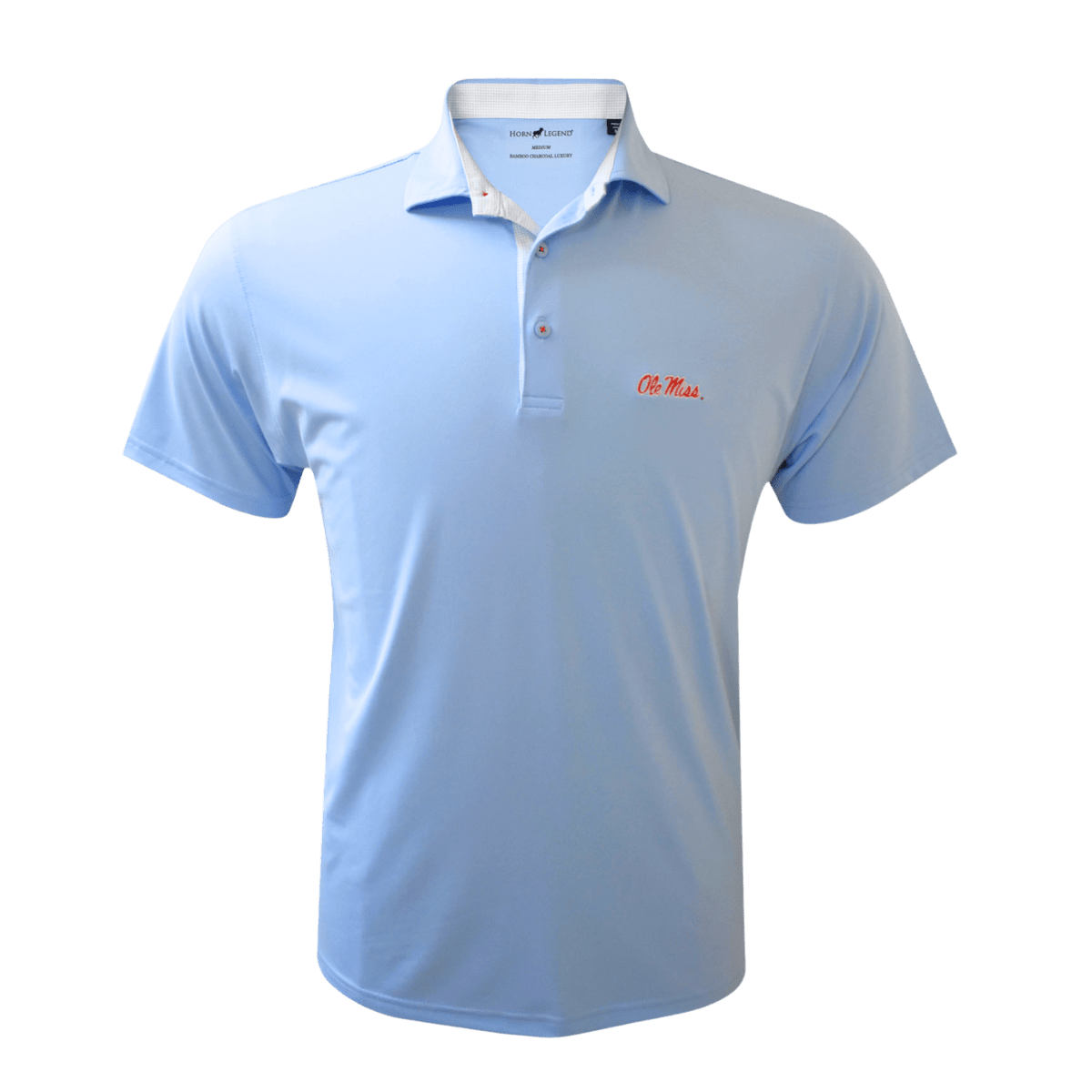 Ole Miss Horn Legend Solid Polo - Shop B-Unlimited