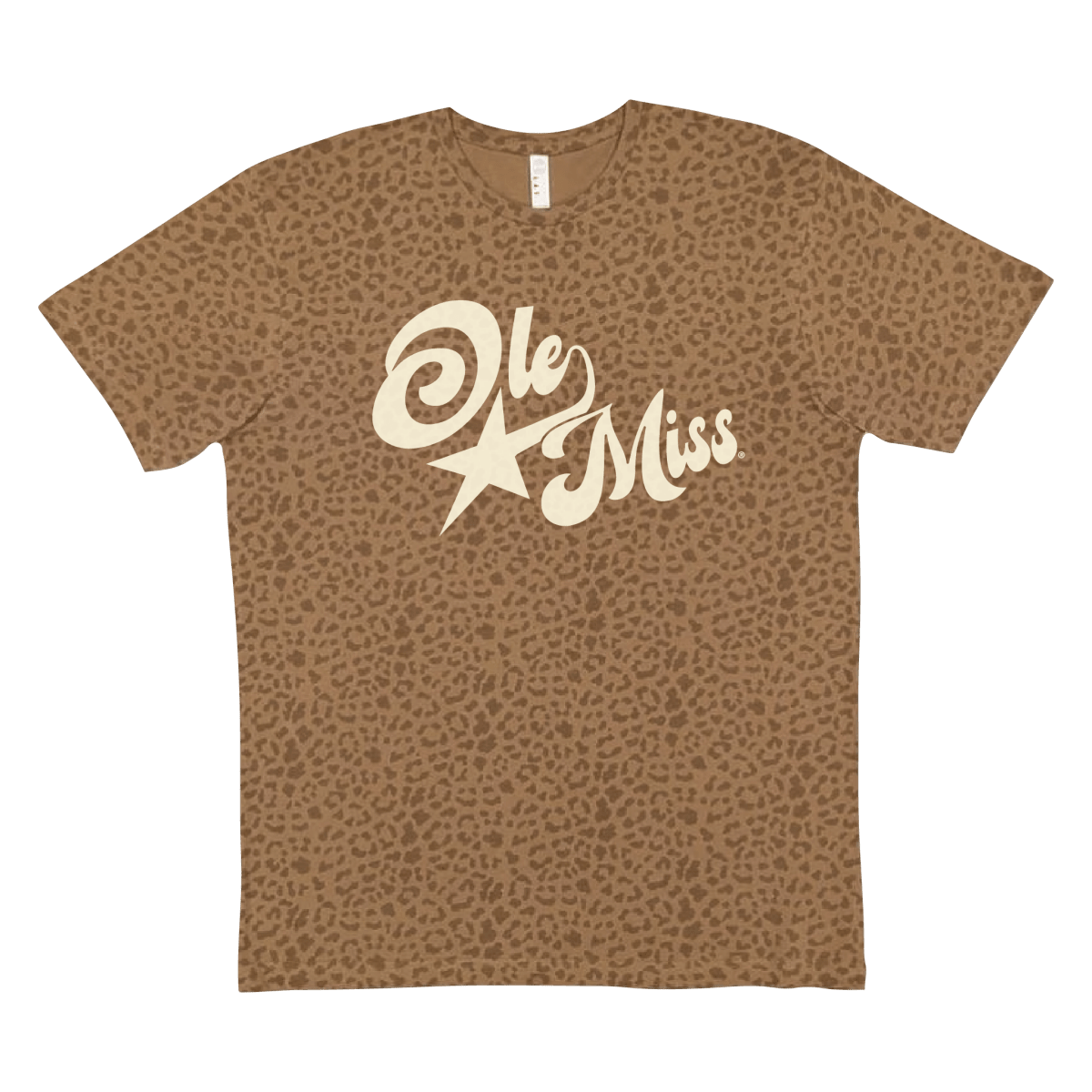 Ole Miss LAT Vintage Leopard T-Shirt - Game Day Apparel - 