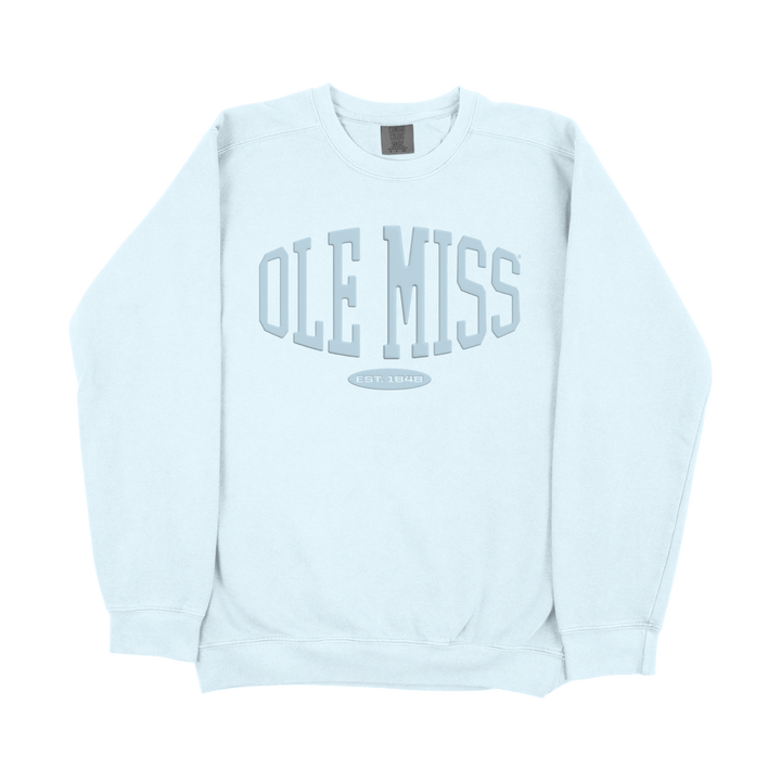 Ole Miss Monochrome Collegiate Crewneck Sweatshirt - Shop B - Unlimited - 