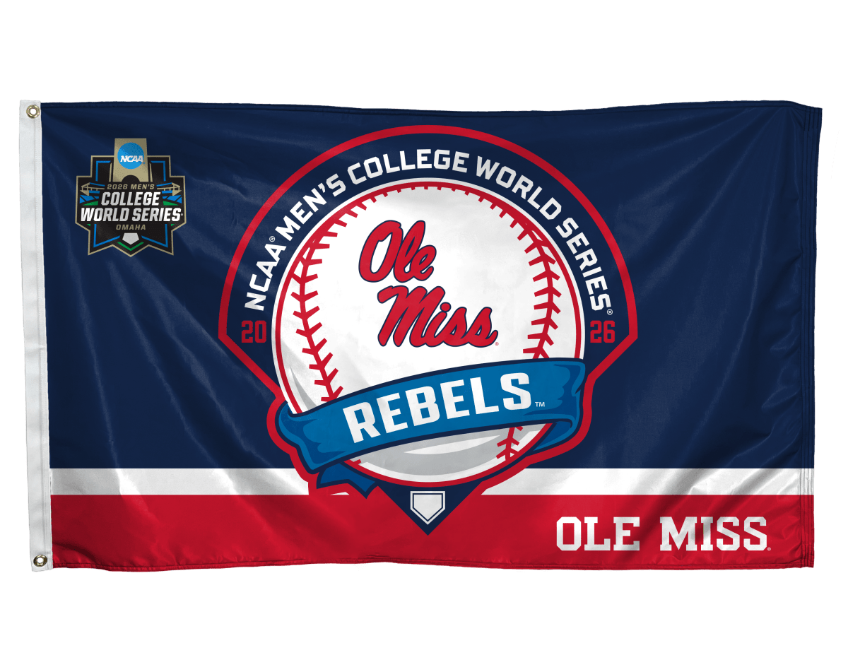 Ole Miss NCAA Men's College World Series Flag - Game Day Apparel -