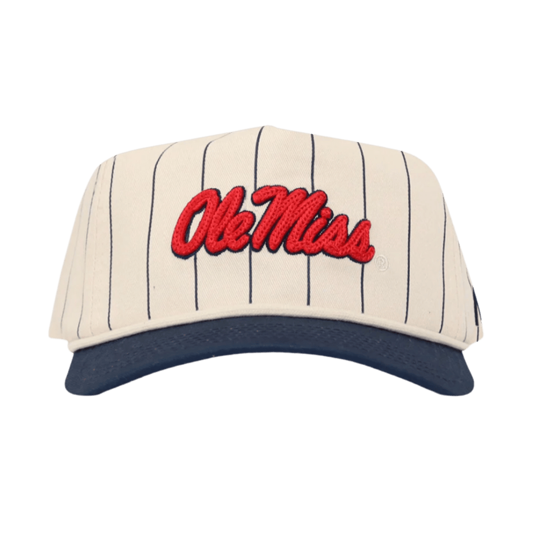 Ole Miss No Rivals Pinstripe Hat - Shop B - Unlimited - caps adjustable