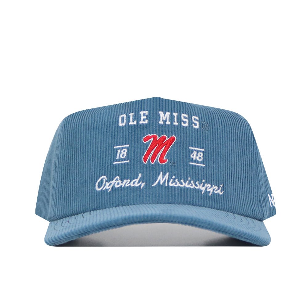 Ole Miss No Rivals Powder Blue Vintage Cord Hat - Shop B - Unlimited - 