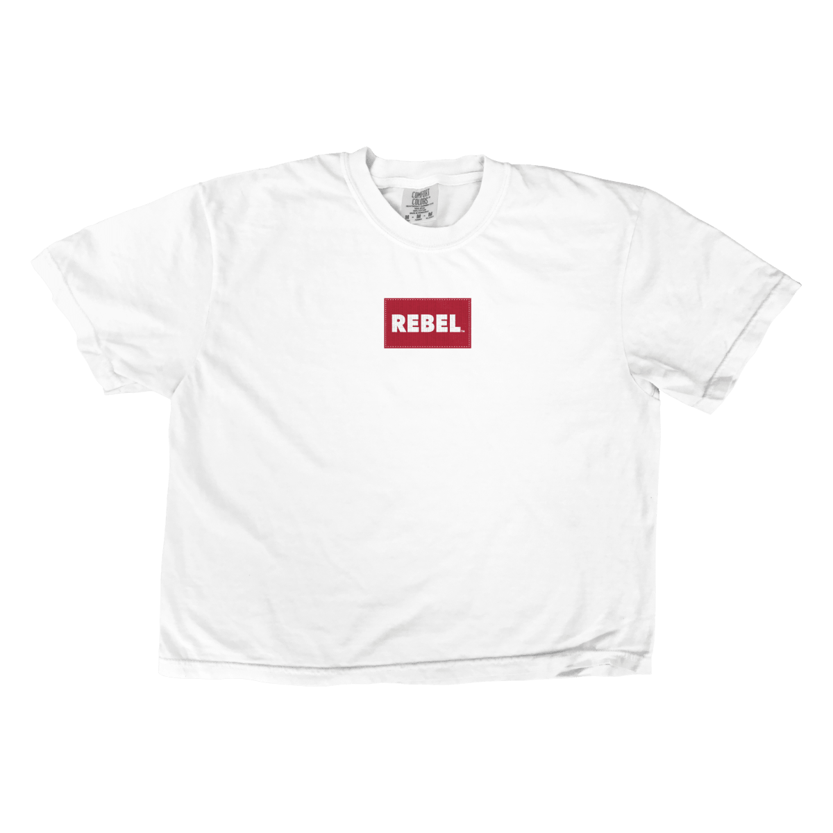 Ole Miss Patch Boxy Crop T-Shirt - Game Day Apparel - women crop