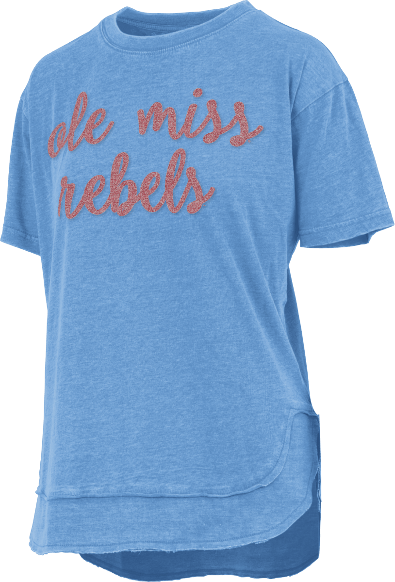 Ole Miss Pressbox Chenille Chelsea Short Sleeve - Shop B - Unlimited - women tee