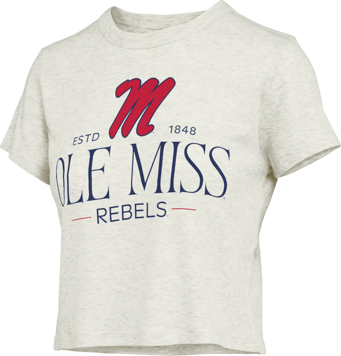 Ole Miss Pressbox Danni Ribbed Short Sleeve Tee - Shop B - Unlimited - men tee