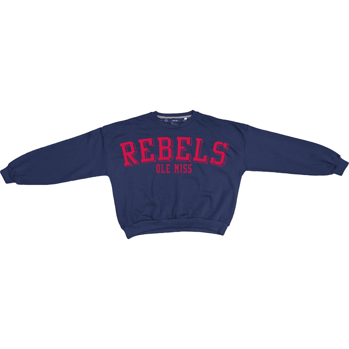 Ole Miss Pressbox Janise Oversized Fleece Sweatshirt - Shop B - Unlimited - women fleece