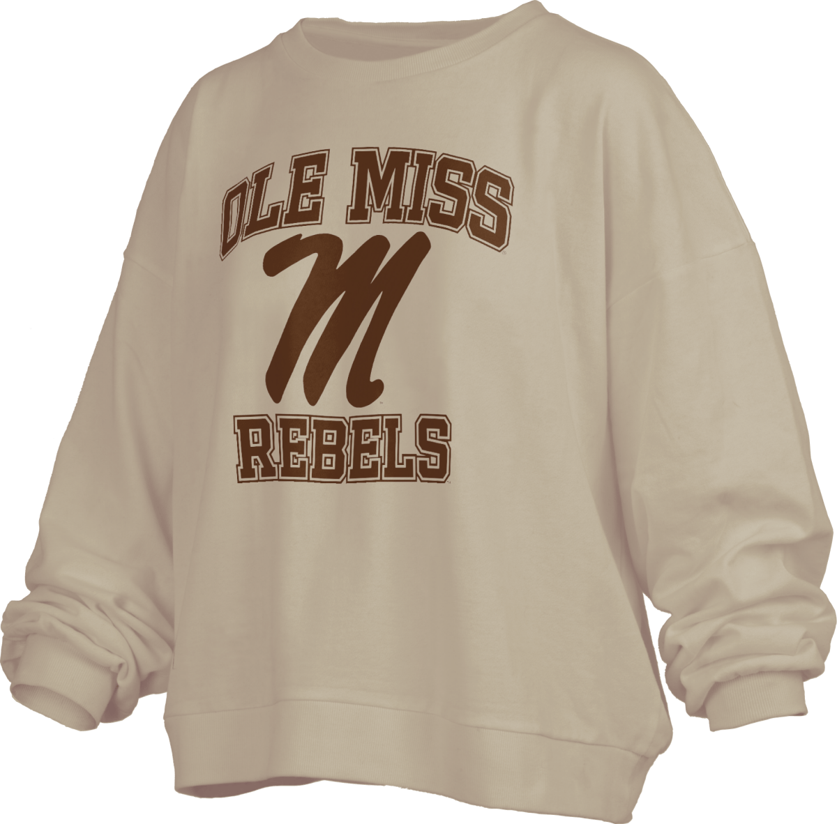 Ole Miss Pressbox Monochrome Waist Length Sweatshirt - Shop B - Unlimited - women fleece