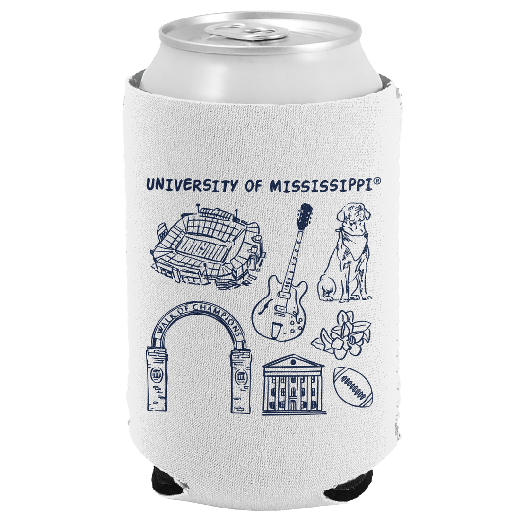 Ole Miss Rebel Town Can Cooler - Shop B - Unlimited - novelty drinkware