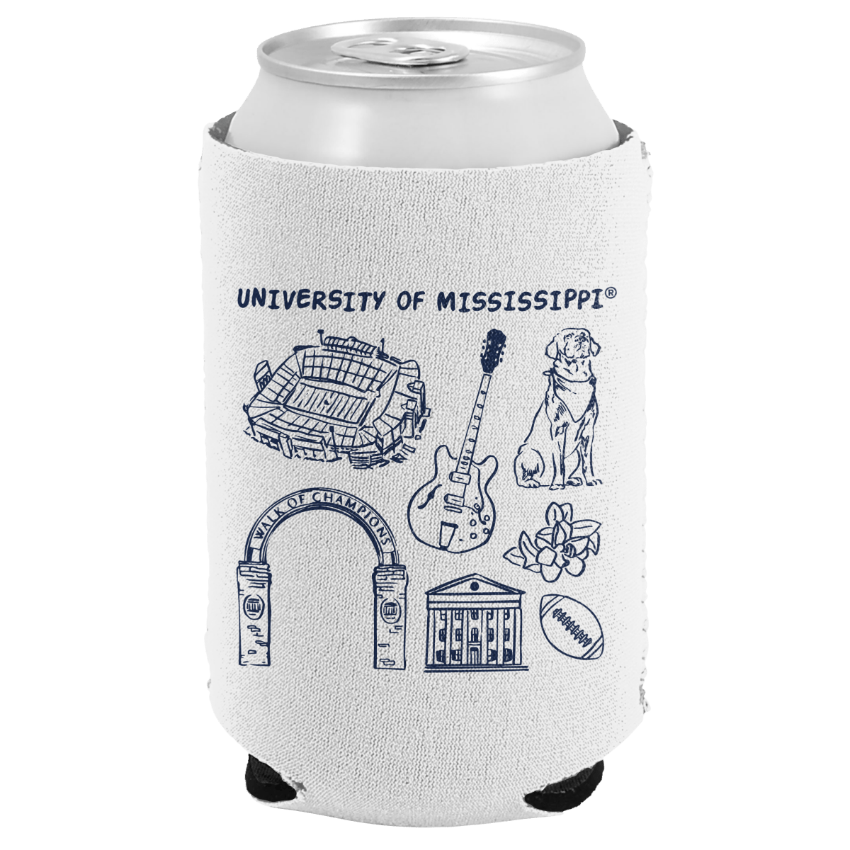 Ole Miss Rebel Town Can Cooler - Shop B - Unlimited - novelty drinkware