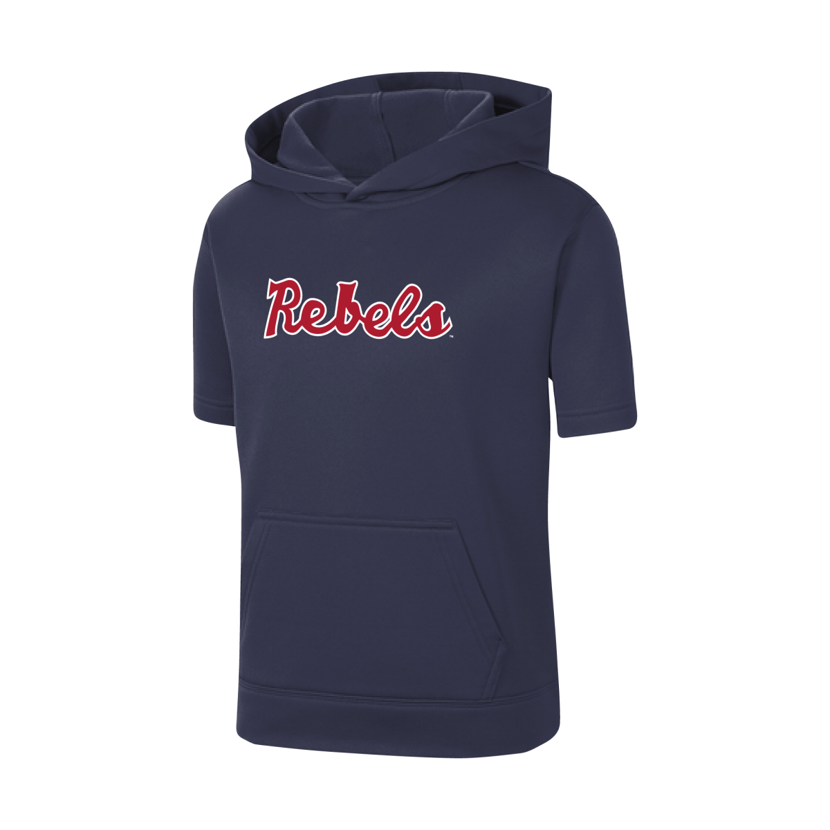 Ole Miss Rebels Baseball Youth Short Sleeve Hoodie - Shop B - Unlimited - youth toddler