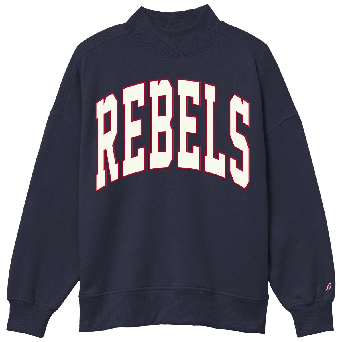 Ole Miss Rebels Diana Mock Neck Sweatshirt - Shop B - Unlimited - 