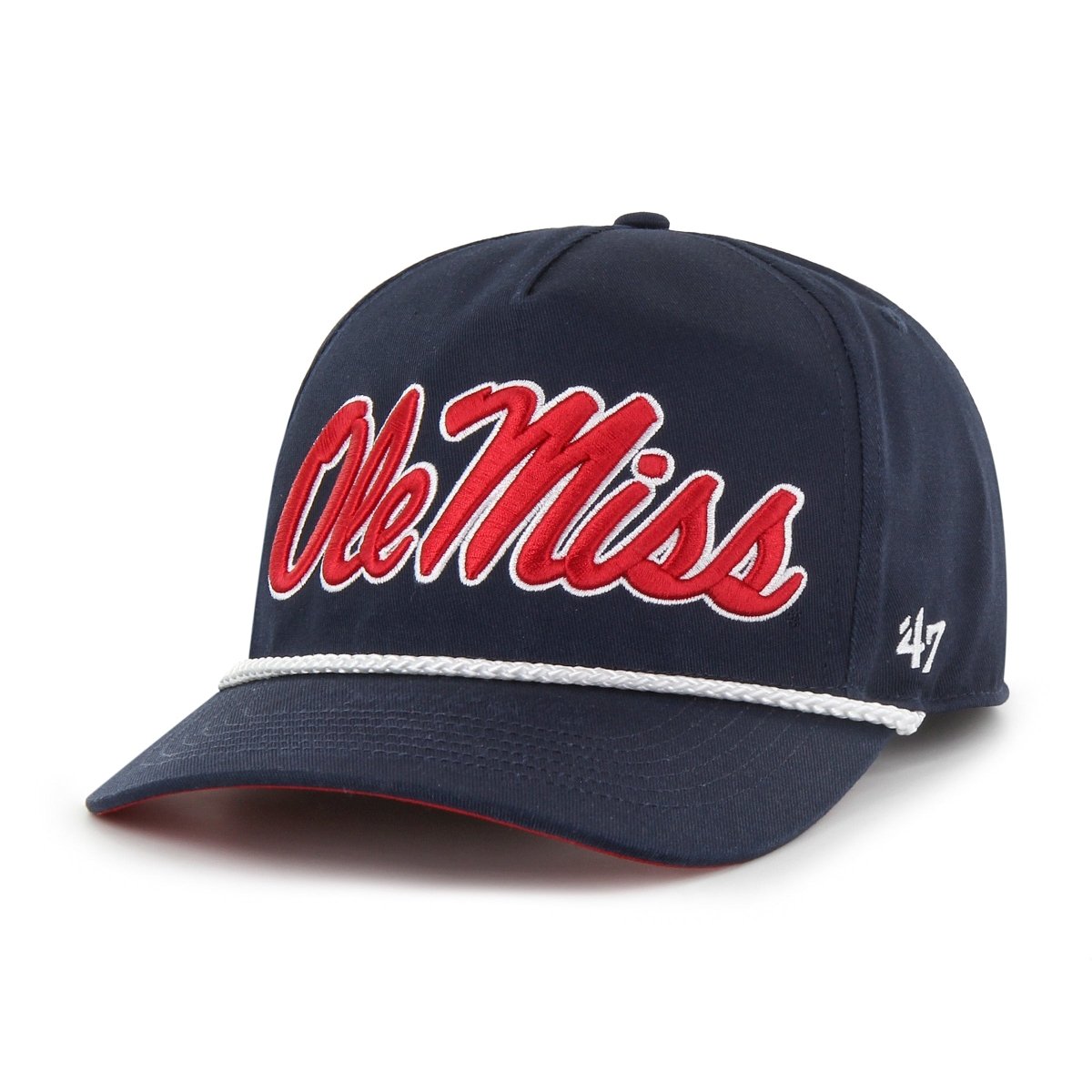 Ole Miss Rebels Navy 47 Brand Overhand Hitch Hat - Shop B - Unlimited - caps adjustable