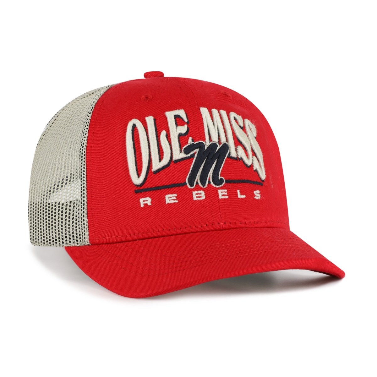 Ole Miss Rebels Red Arid 47 Brand Trucker Hat - Shop B - Unlimited - 
