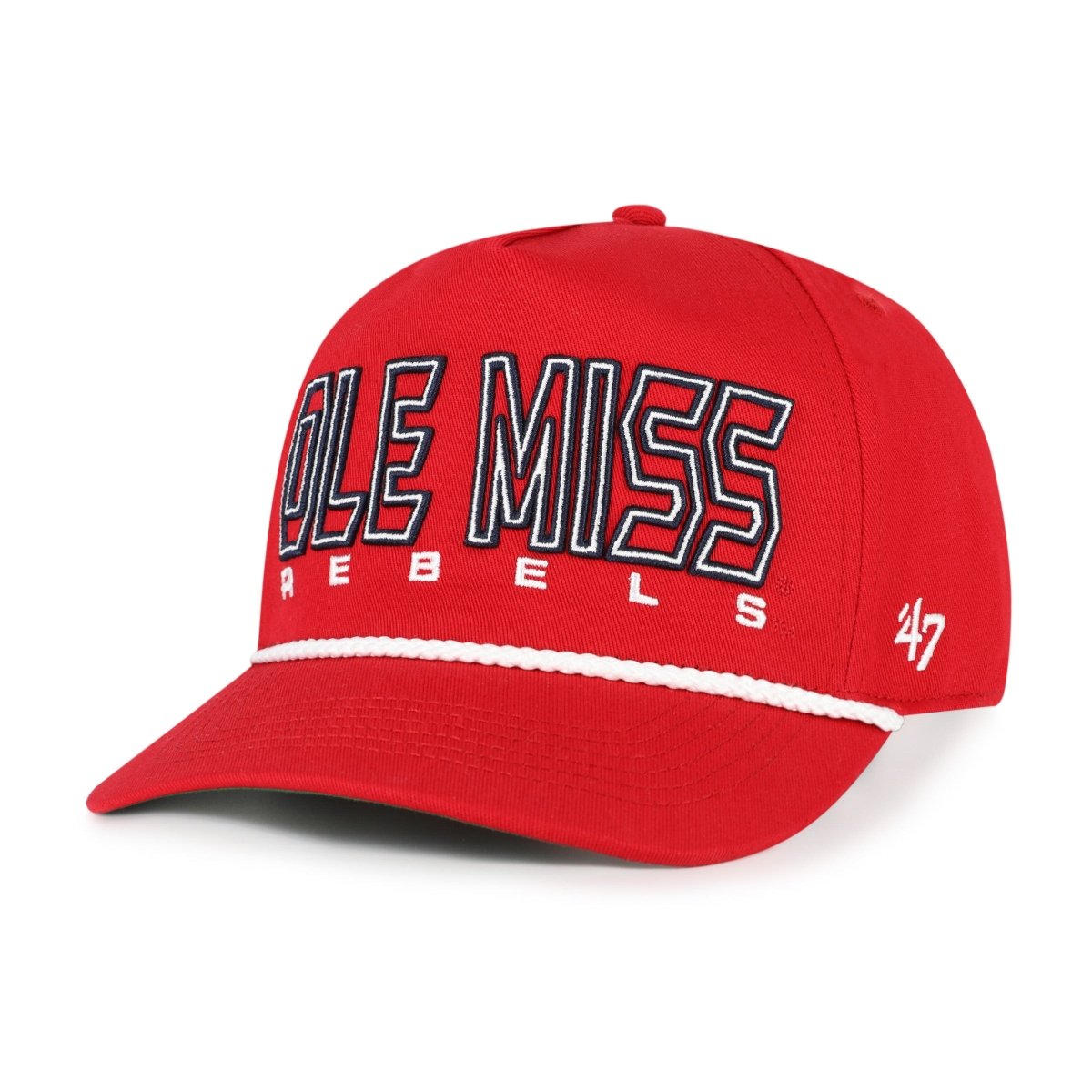 Ole Miss Rebels Red Byline 47 Brand Hitch Hat - Shop B - Unlimited - 