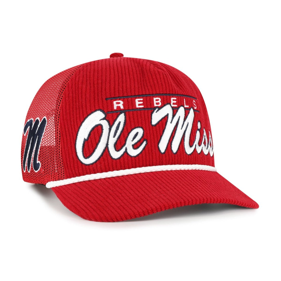 Ole Miss Rebels Red Double Header Mesh 47 Brand Hitch RF Hat - Shop B - Unlimited - 