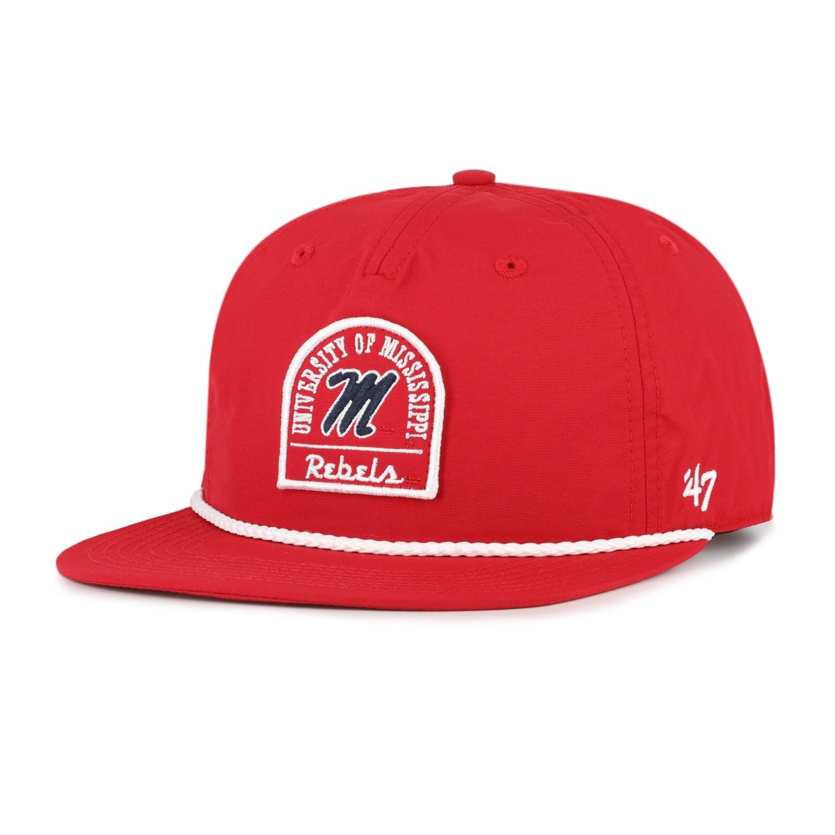 Ole Miss Rebels Red Pier 47 Brand Captain RF Hat - Shop B - Unlimited - 