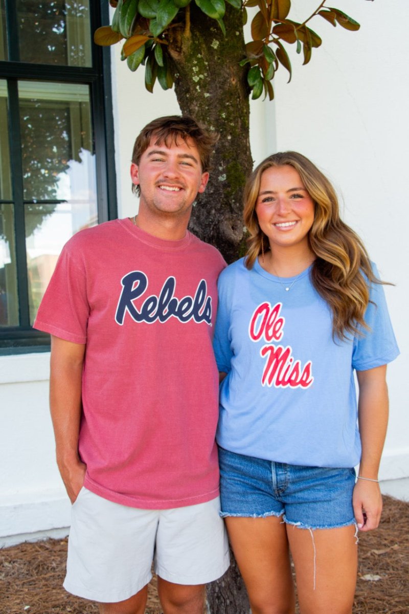 Ole Miss Rebels Script Adult T-Shirt - Game Day Apparel - T-Shirts